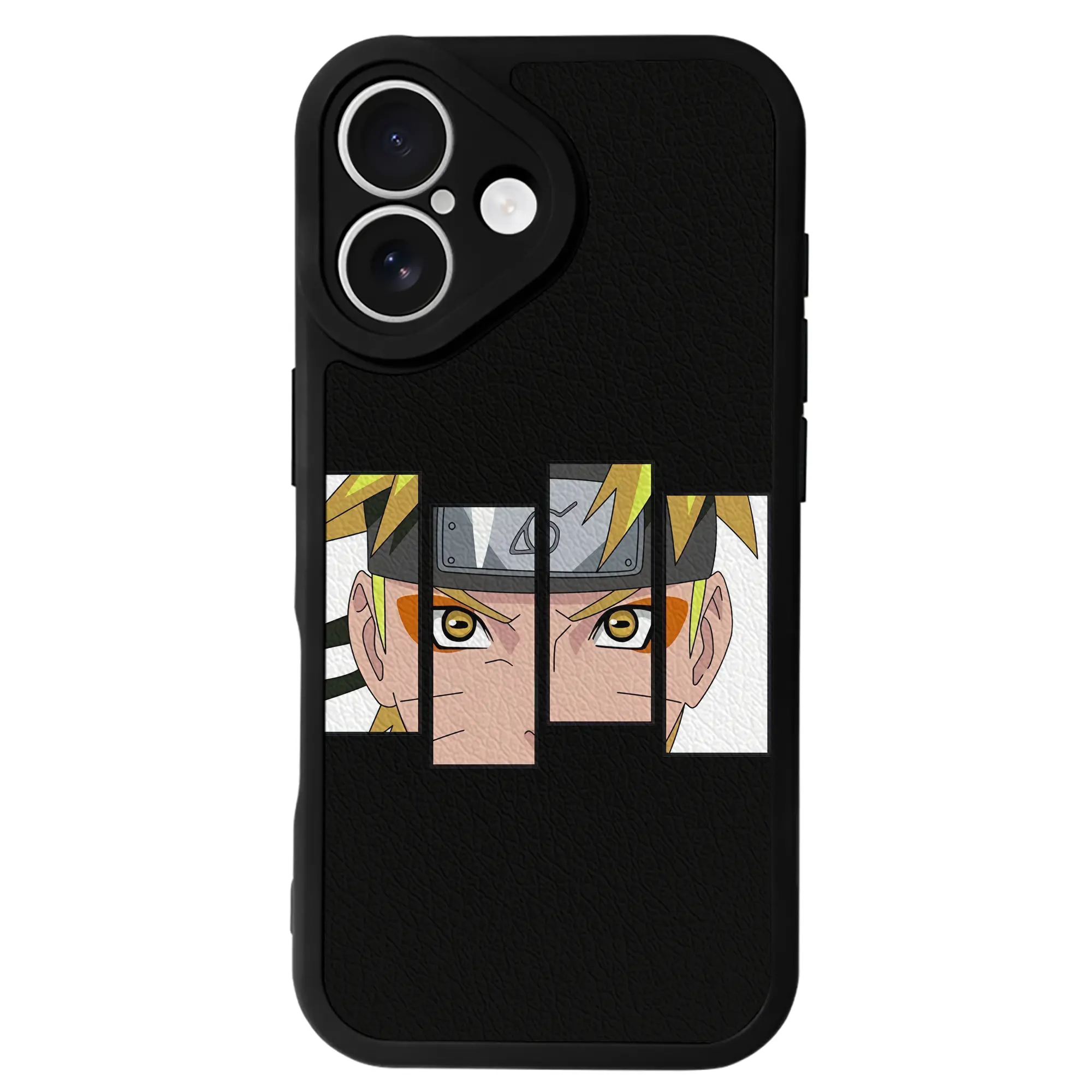 ナルト グッズ うずまき ナルト - IPhone 16シリーズ対応 ・ シリコンスマホケース ・ レザー調 ・ 高精度フィット ・ 耐衝撃 ・ ワイヤレス充電対応 ・ 精密カット